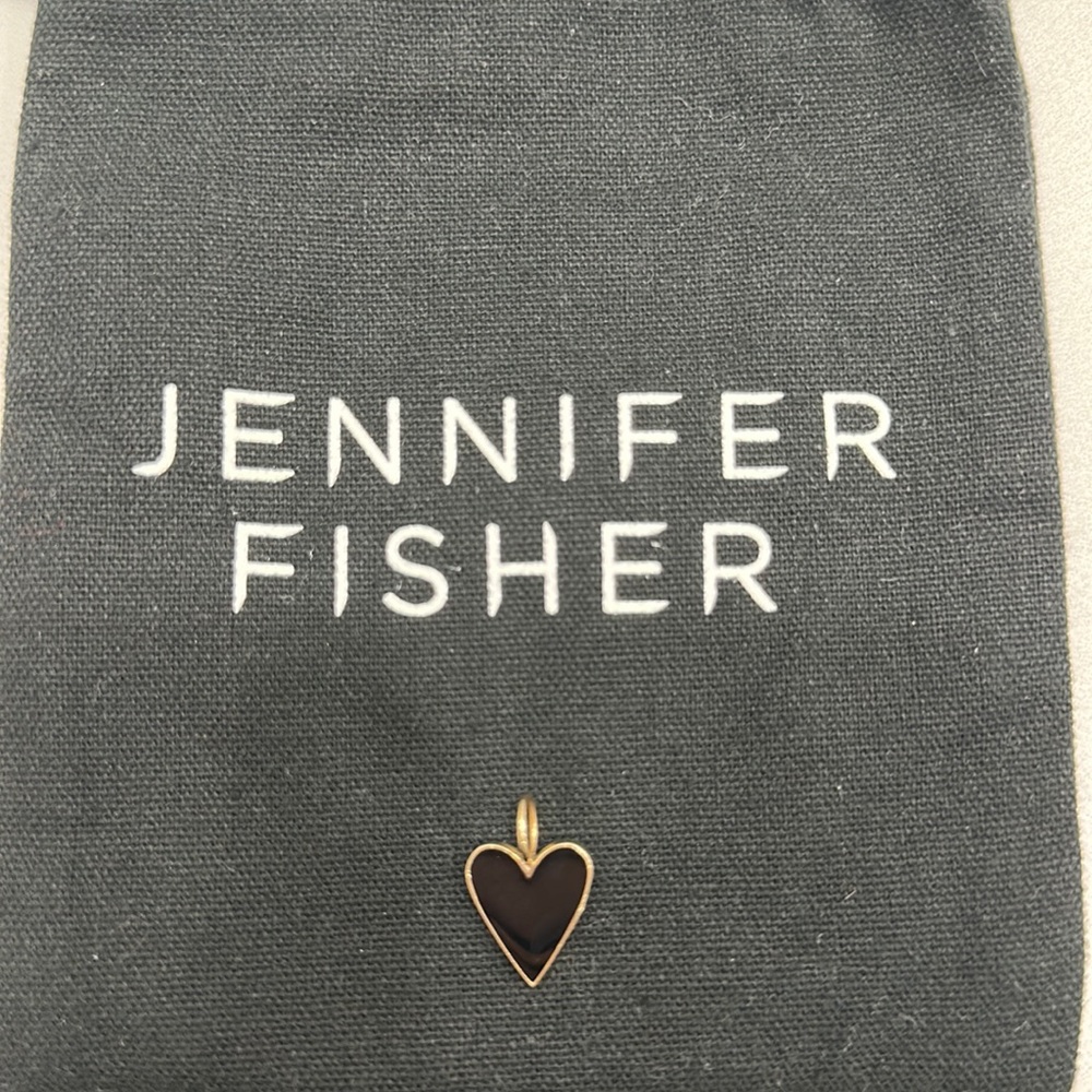 Jennifer Fisher two-tone enamel heart pendant